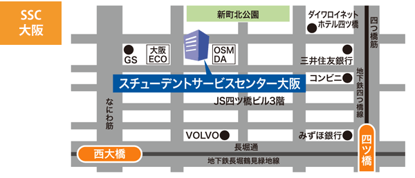 地図 SSC大阪