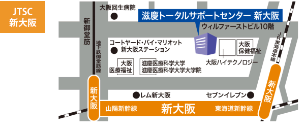 地図 JTSC新大阪